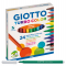 Pennarelli Turbo Color punta - Ø 2,8 mm - colori assortiti astuccio - conf. 24 pezzi - Giotto 417000