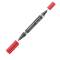 Pennarello Lumocolor Permanent Duo 348 punta feltro - punta 0,6 mm e 1,5 mm - rosso - Staedtler - 348-2 - 4007817348000 - DMwebShop