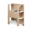Libreria bassa Concept - 3 ripiani - 100 x 38,6 x 124 cm - bianco-rovere - Artexport - 15115-C3 - DMwebShop
