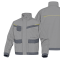 Giaccca da lavoro Mach 2 - tela-poliestere-cotone - taglia XXL - grigio chiaro-grigio scuro - Deltaplus - MCVE2GRXX - 3295249231071 - DMwebShop