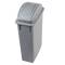Contenitore Office per indifferenziata - con coperchio basculante - 29,5 x 52 x 83,5 cm - 90 lt - grigio - Medial International - 102210 - 8056324532668 - DMwebShop