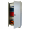 Armadio alto in metallo ad ante battenti - 4 ripiani regolabili - 100 x 45 x 200 cm - grigio - Bertesi - BA100G - DMwebShop