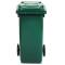 Bidone carrellato - 48 x 55 x 93 cm - 120 lt - verde scuro - Mobil Plastic - 1/120/5-VES - 8004331112755 - DMwebShop