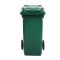 Bidone carrellato - 58 x 73 x 107 cm - 240 lt - verde scuro - Mobil Plastic - 1/240/5-VES - 8004331124758 - DMwebShop