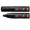 Marcatore a base d acqua Uni Posca PC7M punta tonda large 4,5-5,5 mm nero - 22301