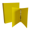 Raccoglitore 4R 30mm 22x30cm Rivestito in PPL Giallo KingColor