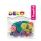 Bottoni - in legno - colori pastello - conf. 30 pezzi - Deco - 12028 - 8004957120288 - DMwebShop