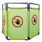 Barriera per interni - NO ENTRY - 3 pannelli - polietilene - 170 x 100 cm - Cartelli Segnalatori - BARV170 - DMwebShop