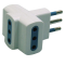 Adattatore triplo con spina 2P+T 10A 3 prese 10A - Mkc 492518032