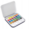 Acquerelli Aquafine - colori assortiti - scatola metallo 24 acquerelli + pennello + tavolozza - Daler Rowney - D131900924 - 5011386094281 - DMwebShop