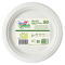 Piatto piano monouso - rotondo - Ø 22 cm - cellulosa - bianco - Green - conf. 50 pezzi - Dopla - 07757 - 8005090010009 - DMwebShop