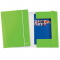Cartella con elastico WOW - cartoncino plastificato - 3 lembi - 25 x 35 cm - verde lime - Leitz 39830054