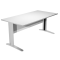 Scrivania Easy fianchi verniciati effetto cromato - lineare - 120 x 80 x 72 cm - grigio - Artexport - 004JO-CR_9 - DMwebShop