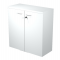 Armadio modulare basso - a 2 ante battenti - 90 x 44 x 85 cm - bianco - Artexport - AR/MB+AB_3 - DMwebShop