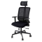 Poltrona ergonomica semidirezionale Vertigo - con poggiatesta - nero-nero - Unisit - VRAPG/BR2B/SN/N - 8050043747501 - DMwebShop