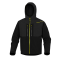 Giacca Softshell Horten - tessuto Softshell-poliestere-elastan - con cappuccio - taglia XL - nero-giallo - Deltaplus - HORT2NJXG - 3295249234805 - DMwebShop