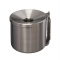 Posacenere murale Nido - acciaio inox - Ø 16 cm - altezza 14 cm - 2 lt - Medial International - 106003 - 8033433771959 - DMwebShop
