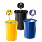 Cestino raccolta differenziata - 40 lt - giallo-blu-nero - set 3 pezzi - Cep - 1013331451 - 3462159013510 - DMwebShop