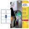Etichette in polietilene per protezione e sicurezza - 99,1 x 67,7 mm - laser - 10 fogli - 8 etichetta per foglio - Avery - L7914-10 - 4004182068052 - DMwebShop