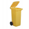 Bidone carrellato - 48 x 55 x 93 cm - 120 lt - giallo - Mobil Plastic - 1/120/5-GIA - 8004331112359 - DMwebShop