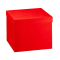Scatola con coperchio - 30 x 30 x 24 cm - seta rosso - Scotton - 13697C - 3118988 - DMwebShop