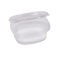 Contenitori ovali in PET - con coperchio incernierato - 14 x 11,9 x 5 cm - pack 50 pezzi - Europack - 1507105002 - 8007626780288 - DMwebShop