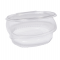Contenitori ovali in PET - con coperchio incernierato - 18 x 15,1 x 6,5 cm - conf. 50 pezzi - Europack - 1507310001 - 8007626780523 - DMwebShop
