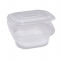 Contenitori in PP - con coperchio incernierato - 15,5 x 15,5 x 5,7 cm - conf. 50 pezzi - Europack - 48411072 - 8007626780073 - DMwebShop
